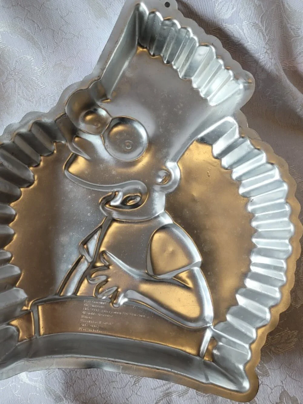 Vintage Wilton Cake Pan Simpsons Bart Happy Birthday Cake Pan retro Cartoon 1990